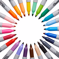 Sharpie Fine Point Permanent Markers 24/Pkg-Assorted Colors