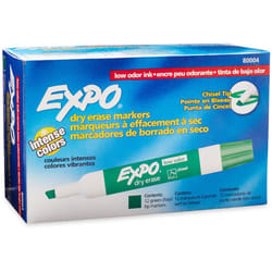 EXPO 80004 marker 12 pc(s) Chisel tip Green