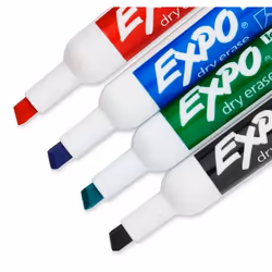 EXPO 80174 marker 4 pc(s) Chisel tip Black, Blue, Green, Red
