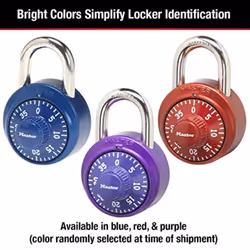 Master Lock 1530DCM Locker Lock Combination Padlock  1 count (Pack of 1) Colors may vary