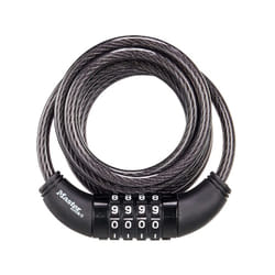Master Lock Black Set Your Own Combination Bike Lock  Metal Cable Lock has a Weather Resistant Vinyl Coating for Outdoor Equipment  Bicycles  6 Feet L