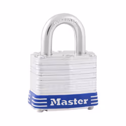 Master Lock 3D Outdoor Padlock with Key 1 Pack Silver