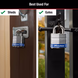 Master Lock 3D Outdoor Padlock with Key  1 Pack  Silver