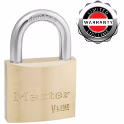 Master Lock 4140KA-4232 Key Padlock with Brass Body, Gold, 6 x 4 x 1,3 cm