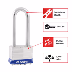 PADLOCK1-3/4LONGSH (Pack of 1)