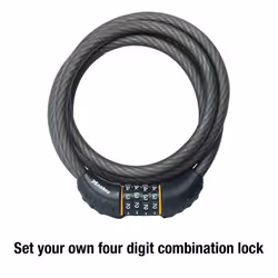 Master Lock Cable Lock  Set Your Own Combination Bike Lock  6 ft. Long  Black  8122D
