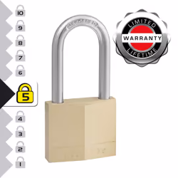 Master Lock 140DLF Solid Brass Padlock with Key  1 Pack