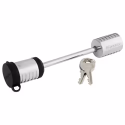 Master Lock 1471DAT Trailer Coupler Latch Lock 3-1/2"""" Long Shackle x 9/32"""" Diameter Pin Silver Fits UFP and surge bra ...