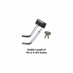 Master Lock Receiver Lock  1/2 in. and 5/8 in. Swivel Head Receiver Locks  Weather Resistant Automotive Receiver Lock with Keys