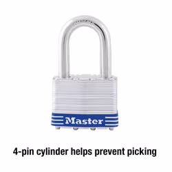 5DLF Outdoor Padlock with Key, 1 Pack, Silver