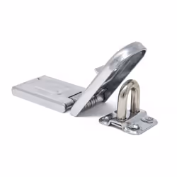 Master Lock 720DPF 6-1/4 Long Zinc Plated Hardened Steel Single Hinge Hasp