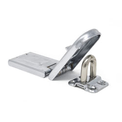 Master Lock 720DPF 6-1/4 Long Zinc Plated Hardened Steel Single Hinge Hasp