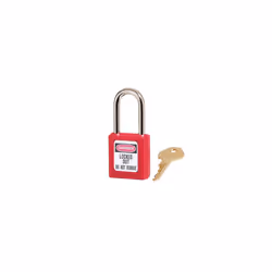 Master Lock S410RED Lockout Padlock Ã¢ÂÂ 38mm Body & 6mm Hardened Steel Shackle