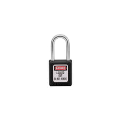 ML410BLK 410BLK Lockout Tagout Safety Padlock, Black, 9.2 cm x 4.8 cm x 2.7 cm