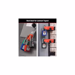 ML410BLK 410BLK Lockout Tagout Safety Padlock, Black, 9.2 cm x 4.8 cm x 2.7 cm