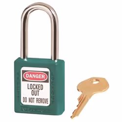 Master Lock 410TEAL Teal 410 Zenex Safety Padlock with Short Body 1/4