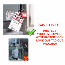 Master Lock 410KARED Lockout Tagout Safety Padlock with Key  Keyed-Ali