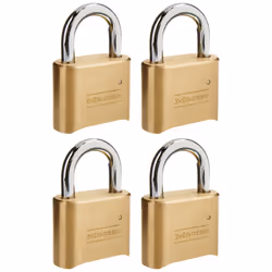 Master Lock Padlock  Set Your Own Combination Lock  2 in. Wide  175D (Pack of 4)
