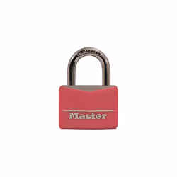 Master Lock 146D Covered Aluminum Keyed Padlock  1-9/16 inches  Pink