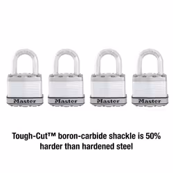Master Lock M1XQ Magnum Heavy Duty Padlock with Key  4 Pack Keyed-Alike