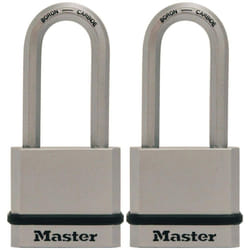 Master Lock M530XTLH Magnum Solid Steel Keyed Alike Padlocks  1-Pack  2-Count Silver