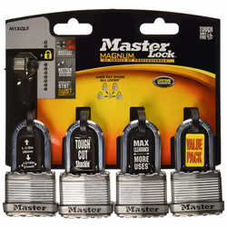 MASTER LOCK COMPANY M1XQLF 4PK 1-3/4 MAG LG PADLOCK 1 Pack