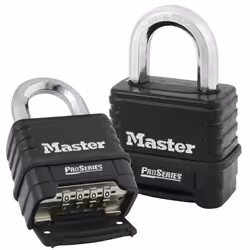 Master Lock Padlock, Rectangular Hardened Steel Armoured Body Padlock,  High Security Lock, Best Used for Storage Units, Sheds, Garages, Fences and...