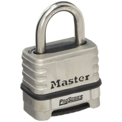 Master Lock 1174D Padlock  1.5"""" x 2.2"""" x 3""""  Stainless Steel