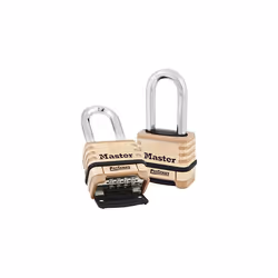 Master Lock Padlock, ProSeries Brass Resettable Combination Padlock, High Security Lock Best Used for Commercial and Industrial Applications
