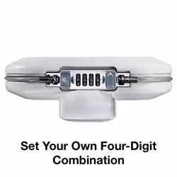 Master Lock 5900D Set Your Own Combination Portable Safe  9-17/32 in. Wide  White
