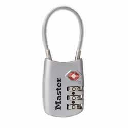 Master Lock 4688D Set Your Own Combination TSA Approved Luggage Lock 1 Pack Silver