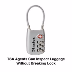Master Lock 4688D Set Your Own Combination TSA Approved Luggage Lock  1 Pack  Silver