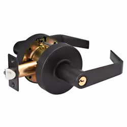Master Lock SLCHSR10B Heavy Duty Lever Style  Grade 2 Commercial Storeroom Door Lock with Bump Stop  Oil Rubbed Bronze Finish ...