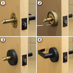 Master Lock SLCHSR10B Heavy Duty Lever Style  Grade 2 Commercial Storeroom Door Lock with Bump Stop  Oil Rubbed Bronze Finish  Black