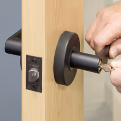 Master Lock SLCHCR10B Heavy Duty Lever Style  Grade 2 Commercial Classroom Door Lock with Bump Stop  Oil Rubbed Bronze Finish