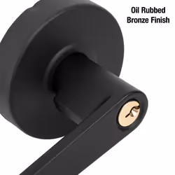 Master Lock SLCHCR10B Heavy Duty Lever Style  Grade 2 Commercial Classroom Door Lock with Bump Stop  Oil Rubbed Bronze Finish