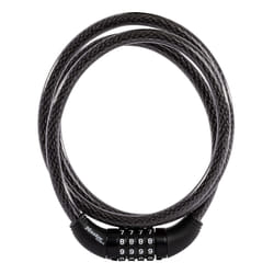 Master Lock Black Set Your Own Combination Bike Lock  Metal Cable Lock has a Weather Resistant Vinyl Coating for Outdoor Durability  5 Feet Long  8370
