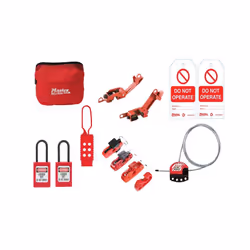 Master Lock General Maintaince Lockout / Tagout Kit 15-Piece MLKSMAINTKIT