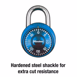 Master Lock Locker Lock  Combination Lock for Gym and School Locker  Blue  1528D