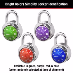 Master Lock 1505D Locker Lock Combination Padlock  1 Pack  Colors may vary