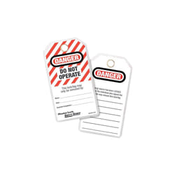 Master Lock Lockout Tags (12) - DANGER DO NOT OPERATE MLK497A
