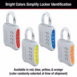 Master Lock Resettable Combination Locker Lock  Lock for Gym and School Lockers  Colors May Vary  653D