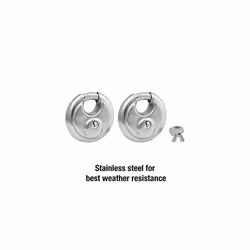 Master Lock 40T Stainless Steel Discus Padlock  2 Pack