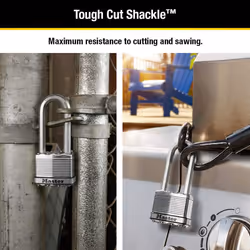 Master Lock M5XTLJ Magnum Heavy Duty Outdoor Padlock with Key  2 Pack Keyed-Alike Silver