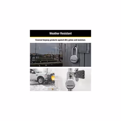 M930XKADLHCCSEN Magnum Solid-Steel Padlock - Quantity 4