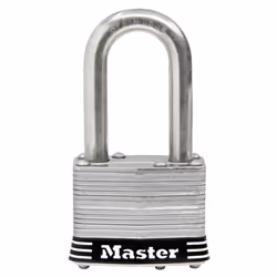 Master Lock 1SSKADLF Stainless Steel Outdoor Padlock with Key  1 Pack  Silver