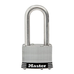 Master Lock 1SSKADLF Stainless Steel Outdoor Padlock with Key  1 Pack  Silver