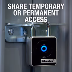 Master Lock Padlock  Indoor Personal Use Bluetooth Lock  1-29/32 in. Wide  4400D