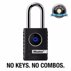 Master Lock Padlock  Outdoor Personal Use Bluetooth Lock  2-7/32 in. Wide  4401DLH