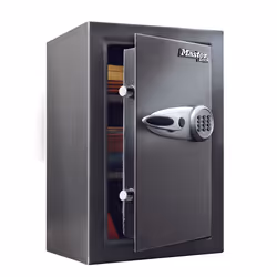 MASTER LOCK Large digital security safe, Freestanding safe, Black, Code, Electronic, Key, 61.7 L, Steel, 2 shelves